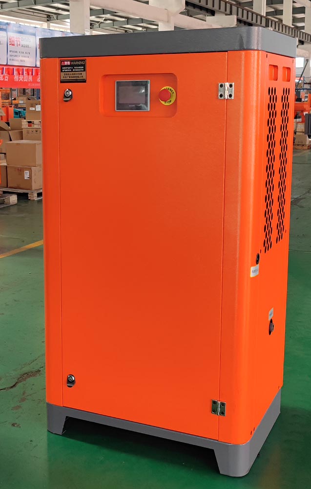 Energy saving electric variable frequency stationary screw air compressor