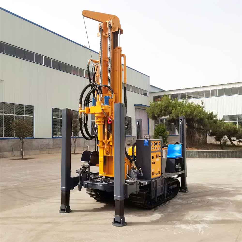 High efficiency 260m drill depth blast water well drilling rig