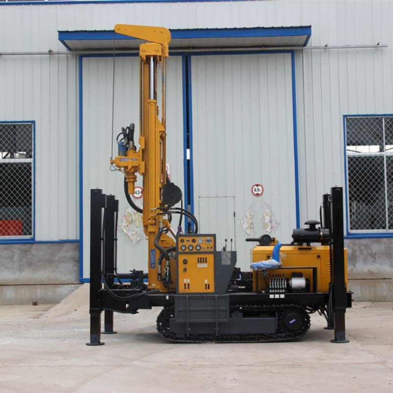 High efficiency 260m drill depth blast water well drilling rig