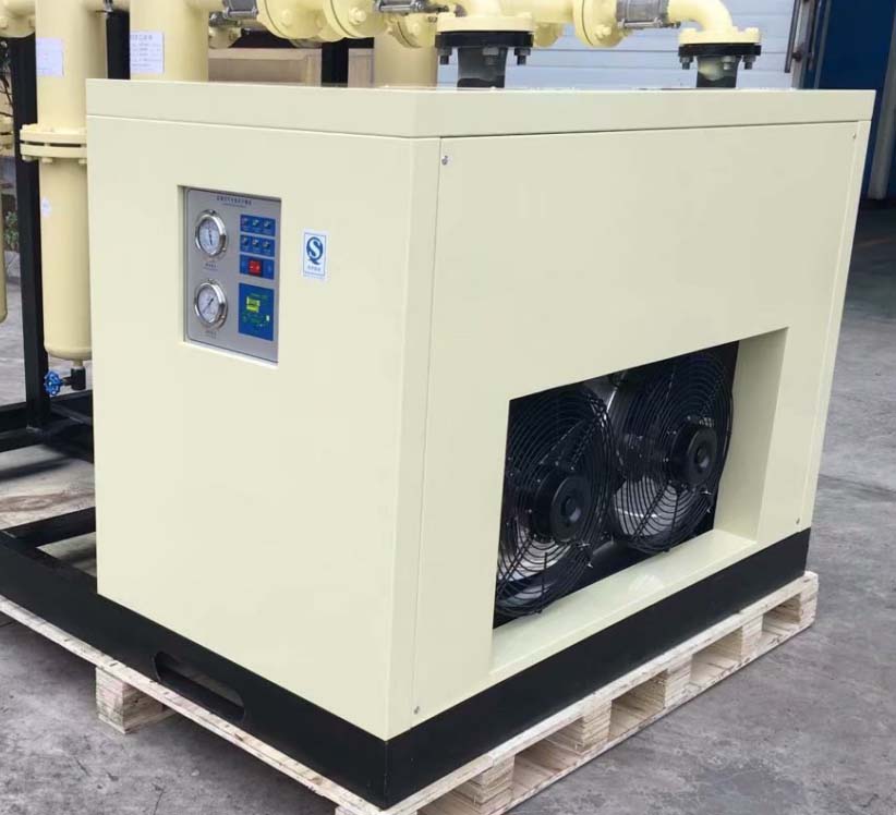 High performance refrigerated air dryer for air compressor