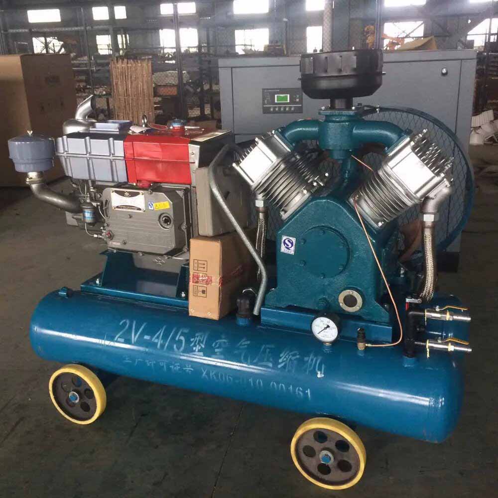 Mining diesel mobile piston air compressor 2V type pump head