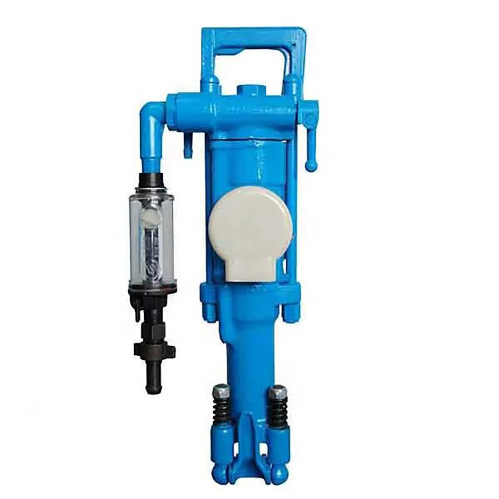 High drill efficiency breaker borehole pneumatic jack hammer with air pusher leg