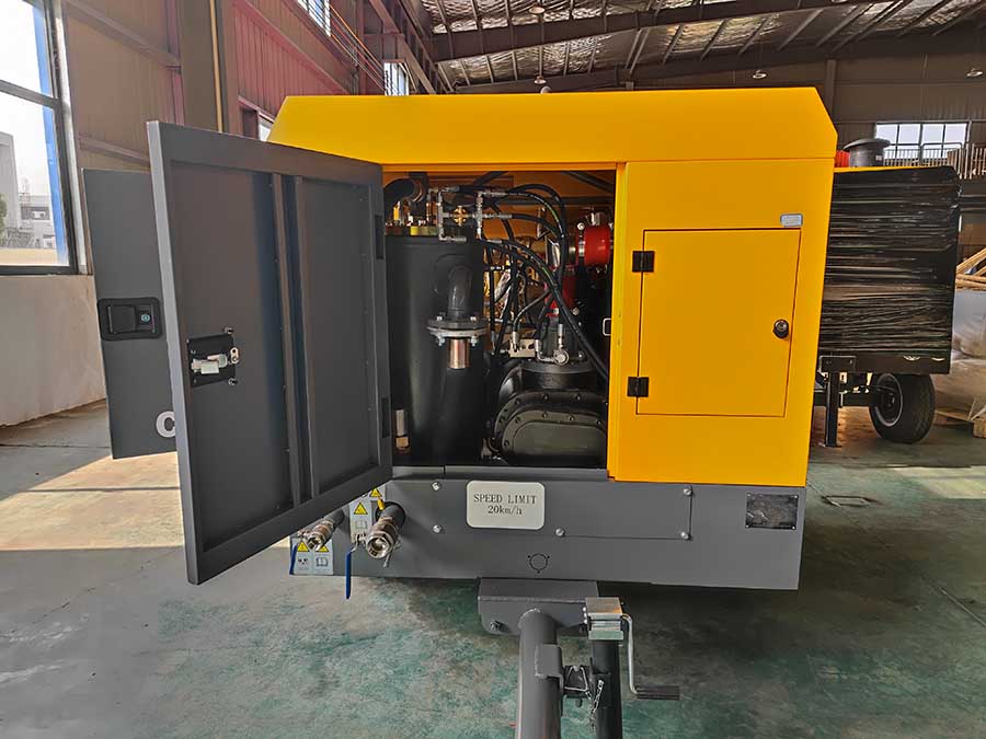 mobile screw air compressor