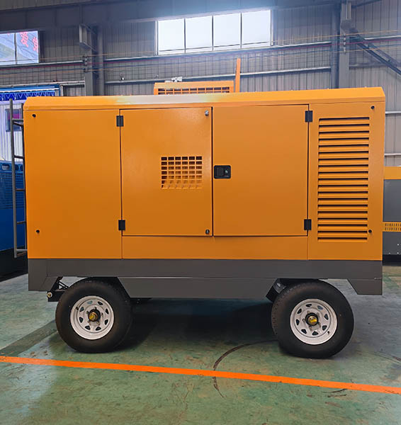 Air compressor machies high quality diesel mobile type for drilling rig